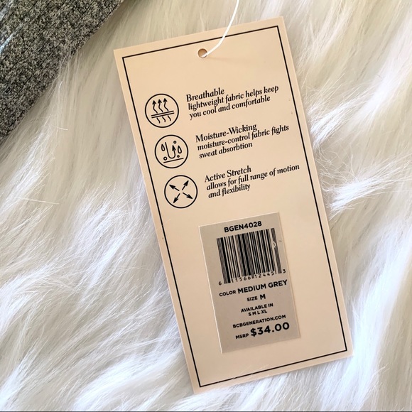 Grey BCBGeneration ribbed sports / leisure bra - Picture 7 of 8